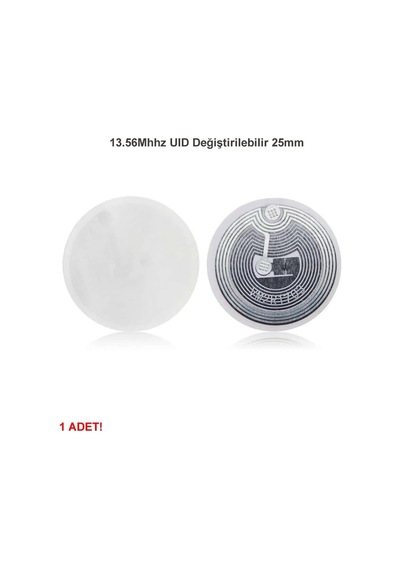 13.56mhz Uıd Değiştirilebilir 25mm Rfid Etiket Nfc Okunabilir Yazılabilir Göstergeç 13.56 Mhz K 1