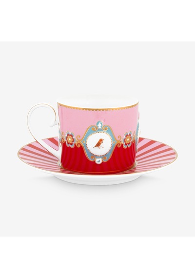 Pip Studio Kırmızı Porselen Çay Fincan Seti 200 Ml