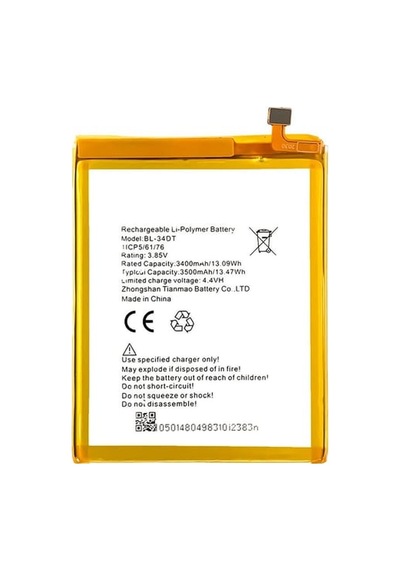 Tecno Phantom X İle Uyumlu A+ Kalite Pil Batarya Bl39mt