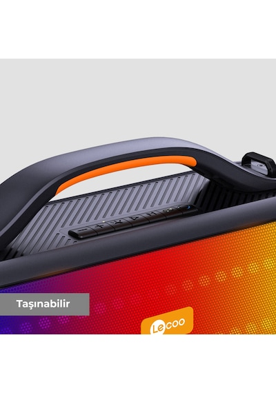 Lecoo DS155 30W Kablosuz Bluetooth 5.0 RGB IPX5 TWS Stereo Boombox Taşınabilir Hoparlör