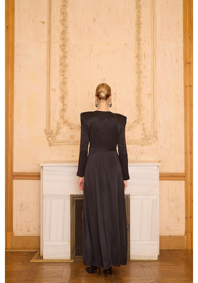 Senna Lucıano Dress Siyah Siyah