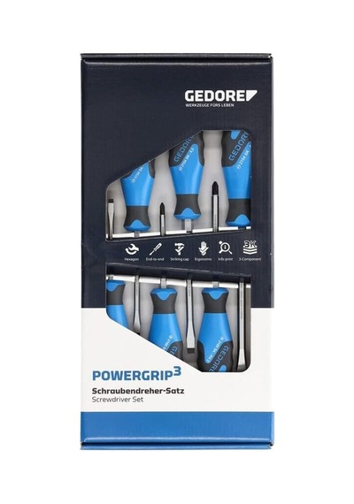 Gedore Sk2154 Ph-06 Darbeye Dayanıklı Tornavida Seti 6 Parça