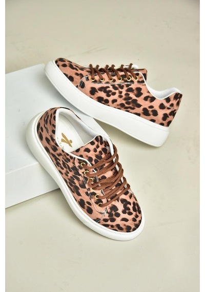 Fox Shoes P602045004 Taba Kumaş Kadın Spor Ayakkabı Sneakers Taba-kumaş Çok Renkli