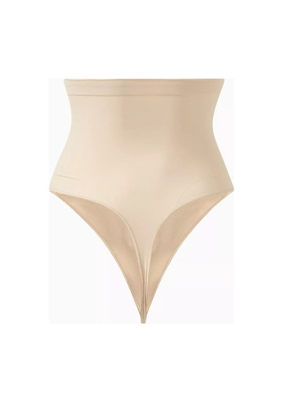 Skims Seamless Sculpt High - Waist Thong, Dikişsiz Yüksek Bel Külot Açık Bej