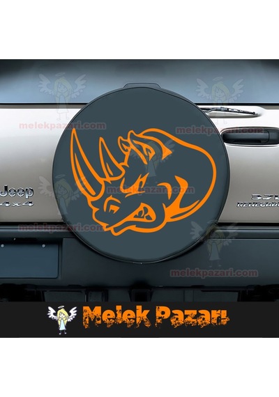 Gergedan Kafası Araba Sticker