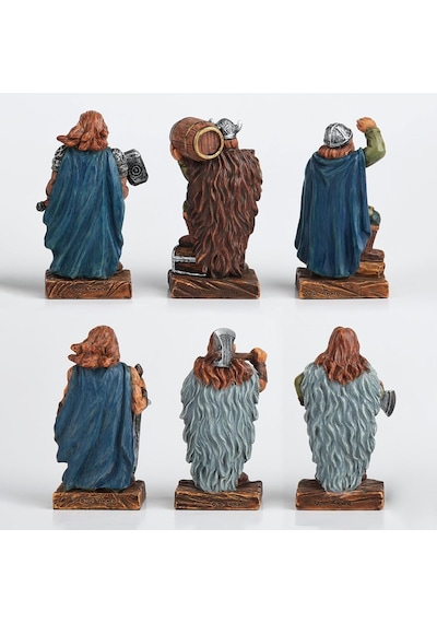 Wıse 6 Lı Viking Savaşçıları Dekoratif Obje Seti Poliresin Koleksiyon Figürleri .