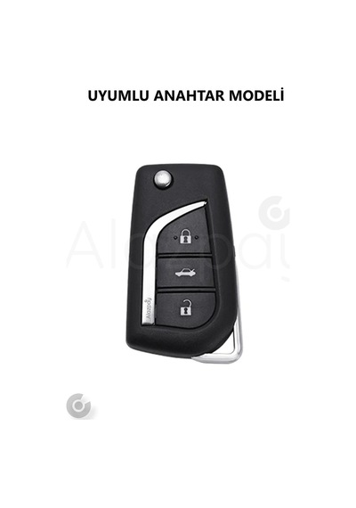 Toyota Corolla Auris Yaris Avensis Verso Hilux Parlak Tpu Anahtar Kılıfı Gümüş