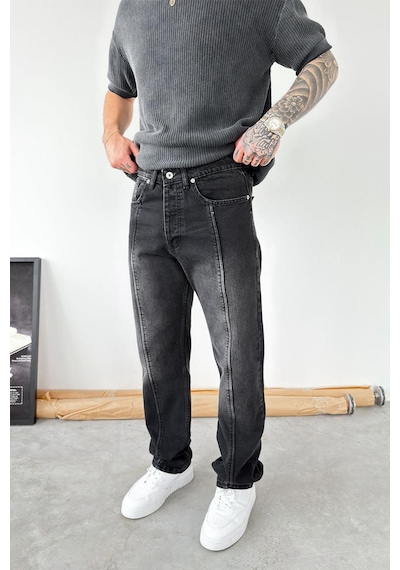 Füme Ön Tasarım Çımalı Baggy Pantolon