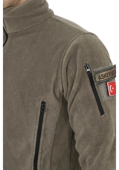 Erkek Açık Haki Taktik Askeri Outdoor Avcı Polar Hırka Çok Renkli