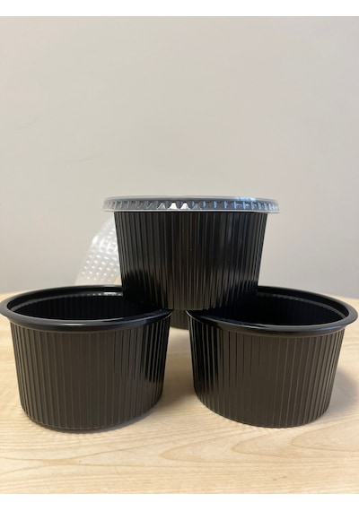 Plastik Federli Çorba Kasesi Kap + Kapak 600'lü