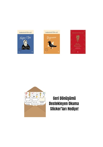 Kağnı / Ses + Değirmen + Sabahattin Ali Bütün Romanları Ciltli + Okuma Sticker'ları