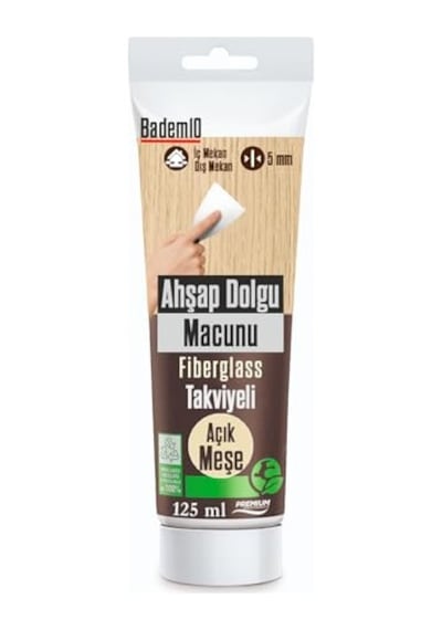 Ahşap Parke Tamir Macunu Açık Meşe Mobilya Masa Dolgu Çatlak Çizik Giderici 125 Ml Kullanım Hazır