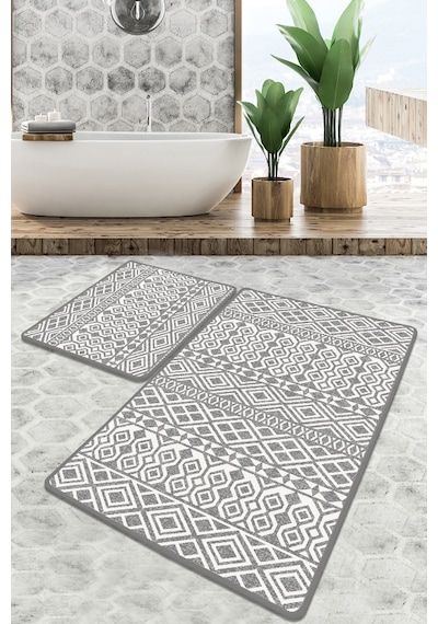 Order Banyo Halısı Djt 2 Li Set Çok Renkli