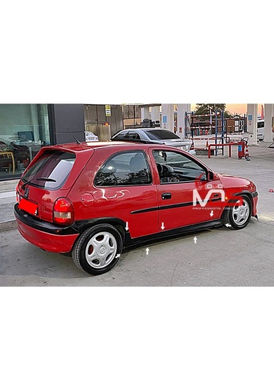 Opel Corsa B Uyumlu Gsi Marşpiyel Sağ Sol Takım Fiberglass Boyasız