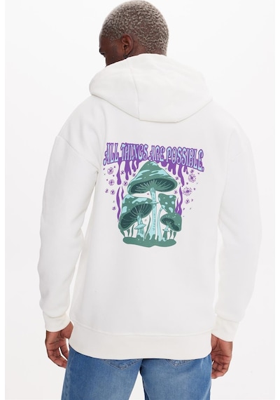 The Crow Possıble Ekru Hoodıe Sweatshırt Ekru