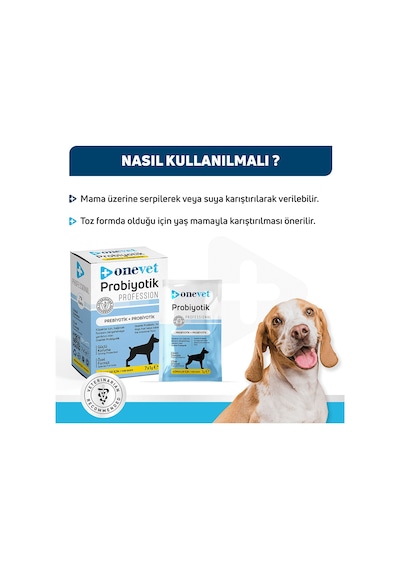 Onevet Probiyotik Şase Köpekler Için Sindirmeye Yardımcı Takviye Vitamini 7 Adet 1 Gr