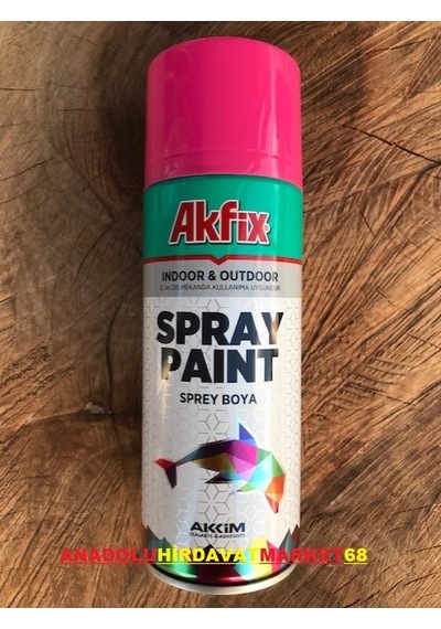 Akfix 400Ml Pembe Renk Sprey Boya Pembe Renk Boya 400Ml