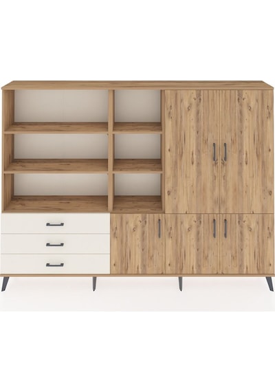 Arges Dolap 11 Raflı 3 Çekmeceli 5 Kapaklı 220x30x163 Çam-çam/ayt Çam-çam/aytaşı Arges Dolap 11 Raflı 3 Çekmeceli 5 Kapaklı 220x30x163 Çam-çam/ayt Çam-çam/aytaşı