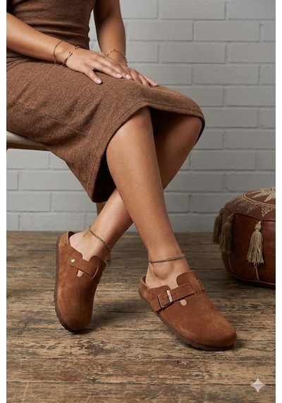 Neon Shoes Berlin Unisex Mantar Tabanlı Önü Kapalı Tokalı Sabo Günlük Ev Dışarı Terliği Taba Neon Shoes Berlin Unisex Mantar Tabanlı Önü Kapalı Tokalı Sabo Günlük Ev Dışarı Terliği Taba
