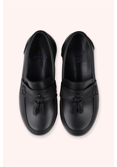 Erkek Çocuk Püskül Detaylı Siyah Sneaker 2512BK10003