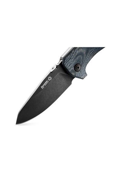 Lionsteel Tm1 Special Edition - Bladehq - Blue Canvas - Black Blade Deri Kılıflı Kamp Çakı Mavi