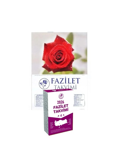 Fazilet Neşriyat 2026 Fazilet Blok Takvimi 7 Bölge Yurtiçi Duvar Takvimi
