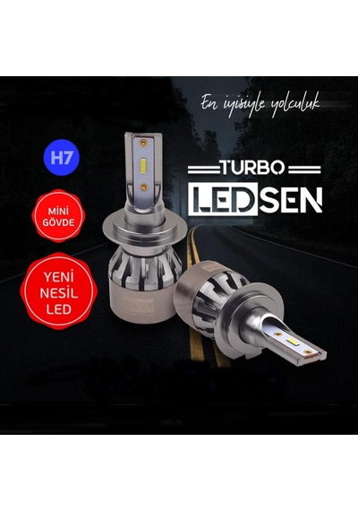 Ledsen H7 Led Xenon Turbo Serisi 12v Mini Gövde Yeni Nesil Led