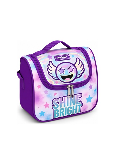 Shine Bright Termal Isı Yalıtımlı Beslenme Çantası Çocuk Okul Yemek Çantası Mor 24x22x14 Cm Çok Renkli