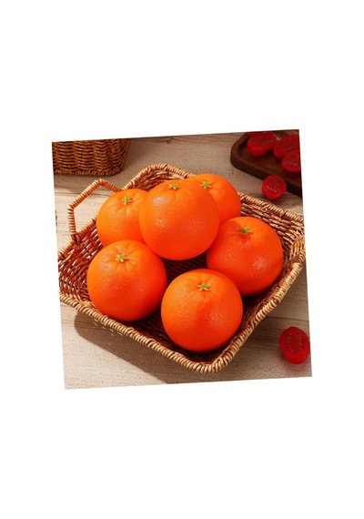 Yapay Portakal Lüx 6lı Paket Yapay Meyve Gerçek Boyutlarda Turuncu