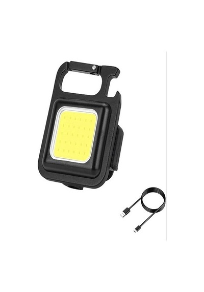 Şarj Edilebilir Metal Kasa Led, Anahtarlık El Feneri, Mıknatıslı