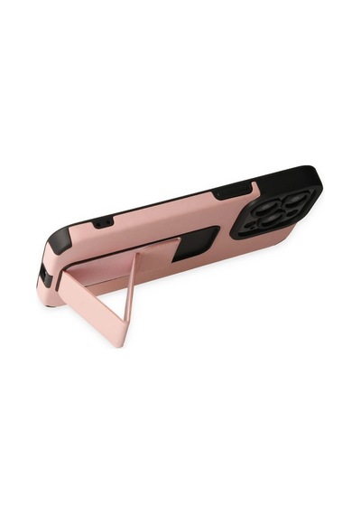 Newface - 366 - Apple iPhone Uyumlu 14 Pro Kılıf Mega Standlı Silikon - Aconcept - - Pudra