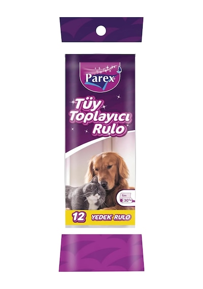 Ayrex Parex Premium Tüy Toplayıcı Yedek 30'lu Rulo 12 Paket