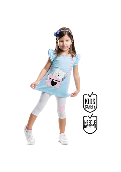 Denokids Çantada Pisi Tunik Takım Çok Renkli