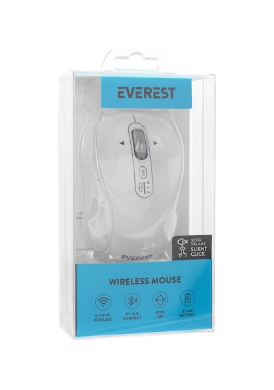Everest Eternal Usb Beyaz 2.4ghz Kablosuz Mouse 001