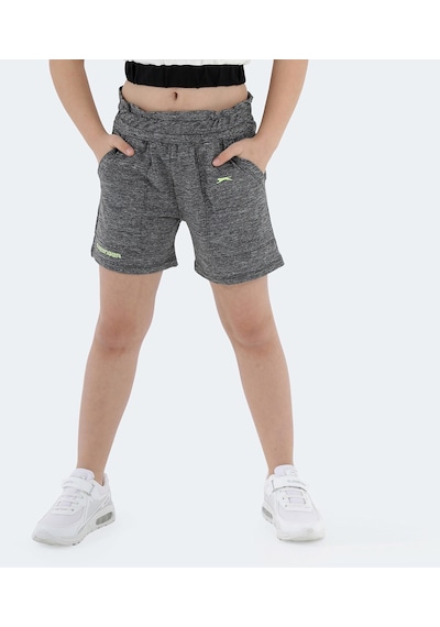 Slazenger DEVARAJ IN Kız Çocuk Şort Koyu Gri
