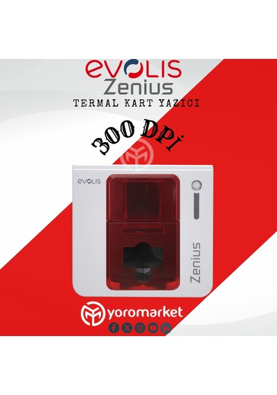 Evolis Zenius Tam Panel Renkli Ribon 200 Baskı R5f002eaa Evolis