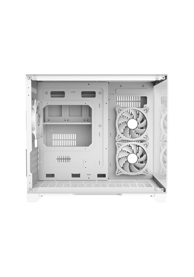Nova Beyaz 3 Rgb Fanlı Temperli Cam Panel Boş M-atx Gaming Oyuncu Bilgisayar Kasası