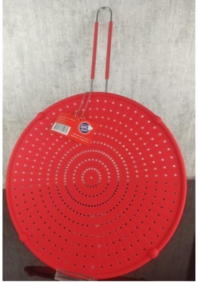 Silikon Yağ Sıçratmaz 32 Cm Kırmızı