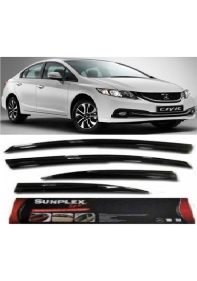 Honda Civic Fb7 2012-2016 Mugen Cam Rüzgarlığı Ön-Arka