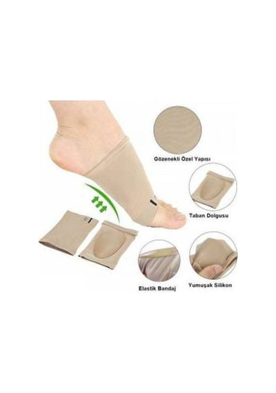 Ayak Boşluk Dolduran Ayak Çorabı Kumaş Ayak Ark Destek Çorabı