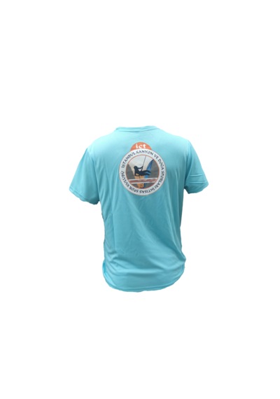 Erkek Nem Emici Hızlı Kuruma Atletik Teknik Performans T-shirt Turkuaz