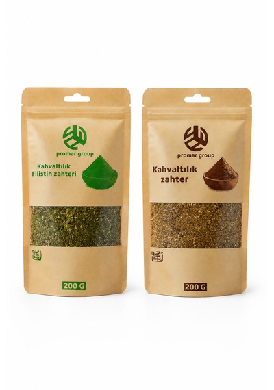 Kahvaltılık Zahter Paketi Filistin Zahteri Ve Geleneksel Zahter 2 X 200 G 400 G