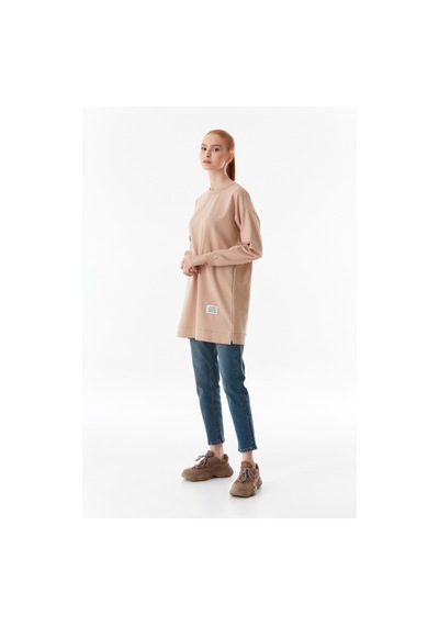 Fullamoda Fullamodest Basic Bisiklet Yaka Tunik 24ygb467204662-bej 24YGB467204662-Bej