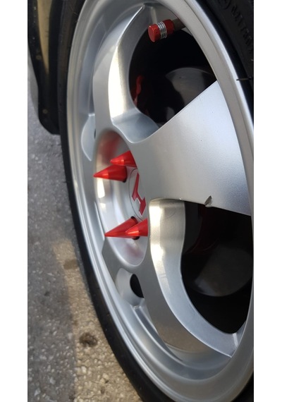 A Kalite Mefsa Bijon Kapağı Sivri 19 Mm Kırmızı 20 Li Set