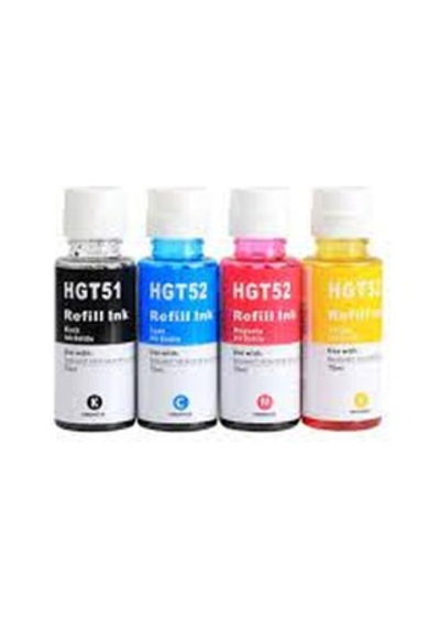 HP Gt51/52 (70 ML) 4 Lü Uyumlu Mürekkep Set -Gt5811