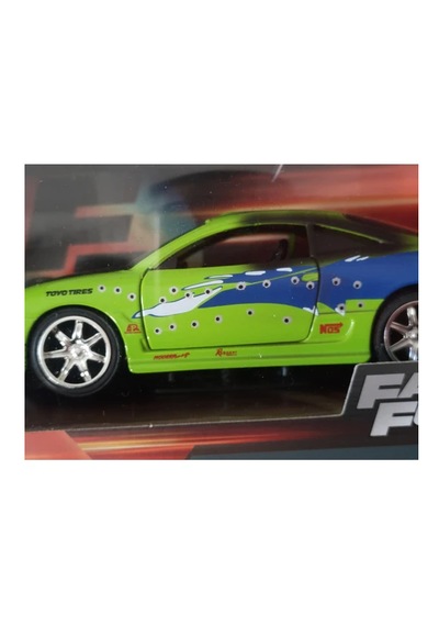 Jada 1:32 Fast & Furious Brian's Mitsubishi Eclipse 2026 Özel Seri Dikkat Uzunluk 15 Cm. Yeşil