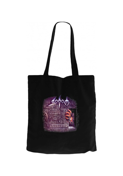 Sodom Better Off Dead Siyah Fermuarlı Bez Çanta Gabardin
