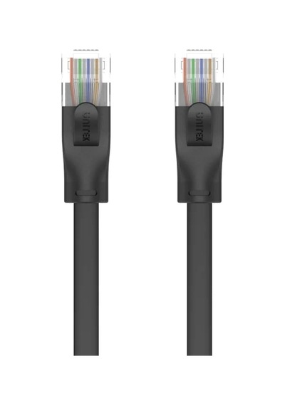 Unıtek Cat6 Patch Kablo 10mt Flat 1gbps, Siyah C1813gbk