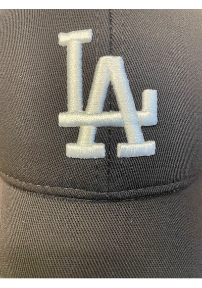 Hamze La Los Angeles Nakışlı Unisex Baseball Cap Şapka Siyah - Beyaz