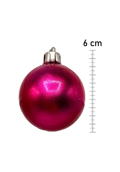 Waldern 6 Cm 12li Top Fuşya 6mat6parlak